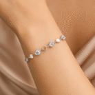 Silver Heart Bracelet hand 2